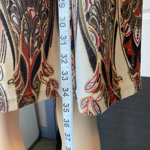 LA CERA Floral Multicolor House Lounge Dress Hippie Bohemian Casual Midi L - Picture 4 of 7